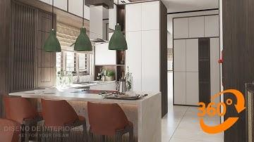360° Image (Kitchen) Render In 3DsMax V-Ray