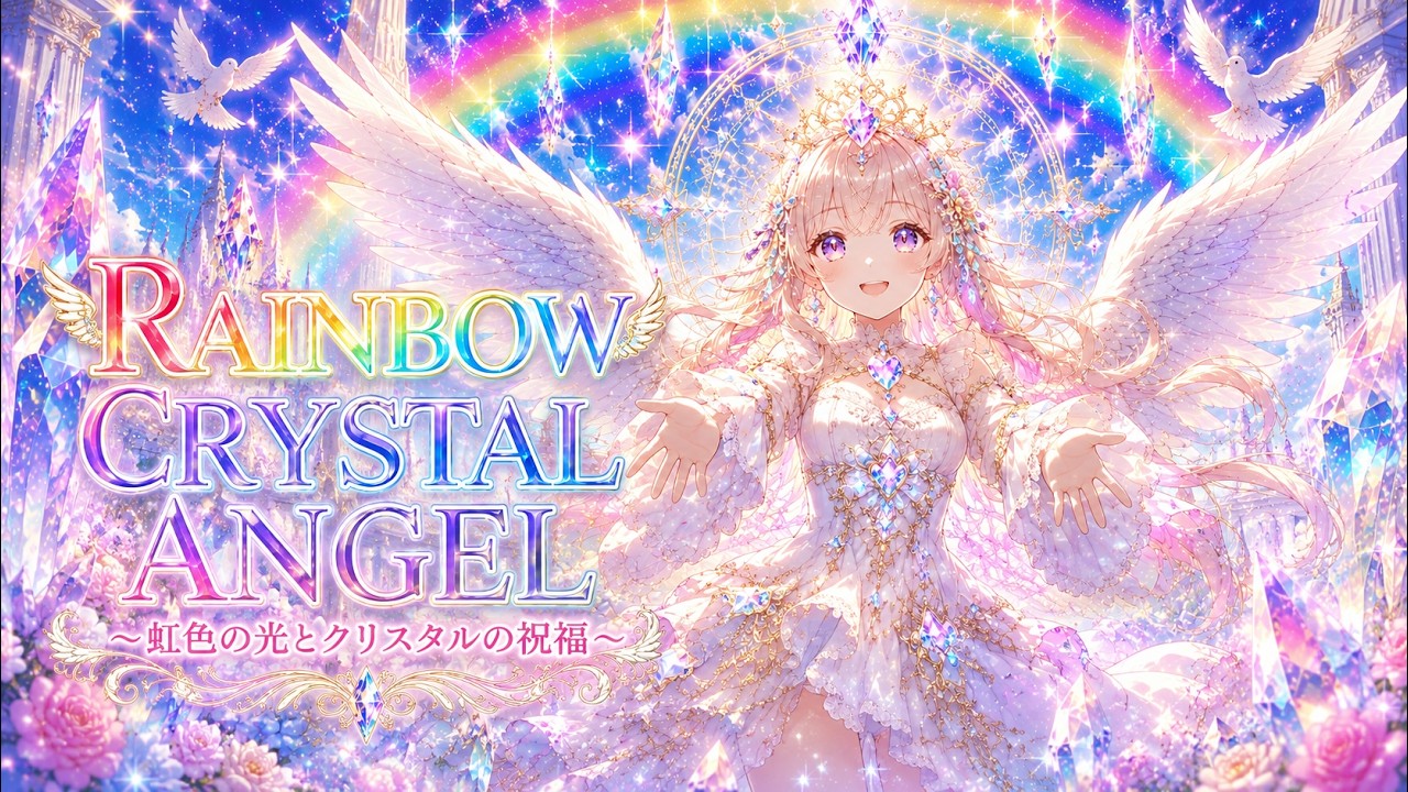 RAINBOW CRYSTAL ANGEL 〜虹色の光とクリスタルの祝福〜 🪽✨ - YouTube