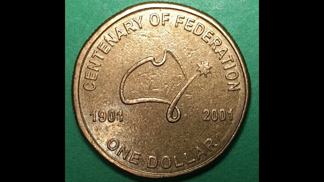Australia 2001 One Dollar Coin Centenary Of Federation Commemorative 
