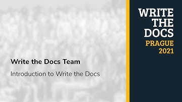 Mikey Ariel - Introduction to Write the Docs Prague 2021