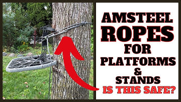 AMSTEEL ROPE MODS FOR PLATFORMS AND TREE STANDS || IS THIS SAFE???