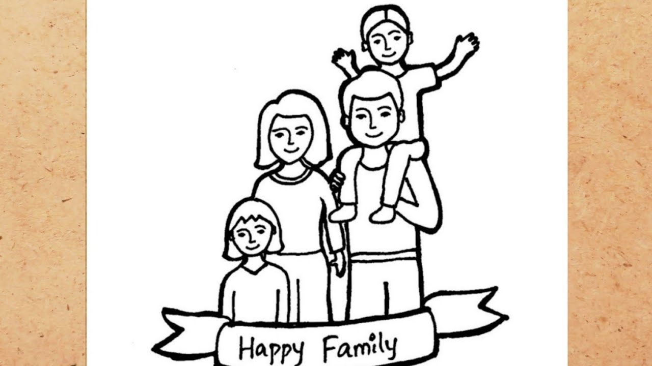 Single Line Draw Design Happy Family Stock Vector Illustration and Royalty  Free Single Line Draw Design Happy Family Clipart