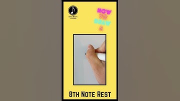 How To CORRECTLY Draw A 8th Note Rest