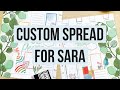 Plan With Me | Custom Spread for Sara | Big Happy Planner | Repurposing an Old Calendar