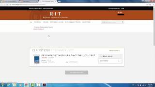 How To Find Textbooks Through Rit Libraries
