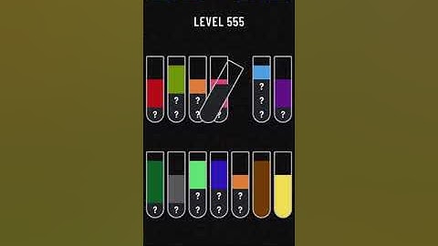 Water Sort Puzzle level 555