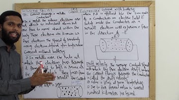 current through metallic conductor|ch#13Current electricity|topic13.1 video2,Lec#2|Inter part2|urdu