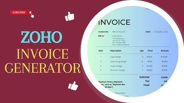 A Step-by-Step Guide to Using Zoho Invoice Generator