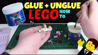 TO GLUE & UNGLUE LEGO BRICKS! LE-GLUE REVIEW AND HOW TO -