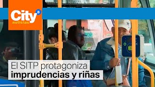 Riña entre conductores del SITP y motociclistas en plena vía pública | CityTv