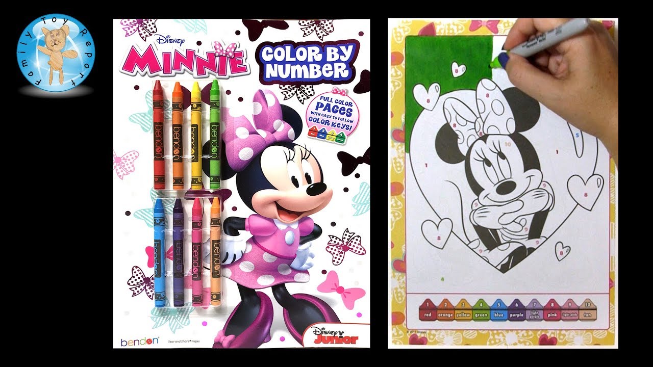 Disney Minnie Mouse Color by Number Coloring Book -- Family Toy Report ...