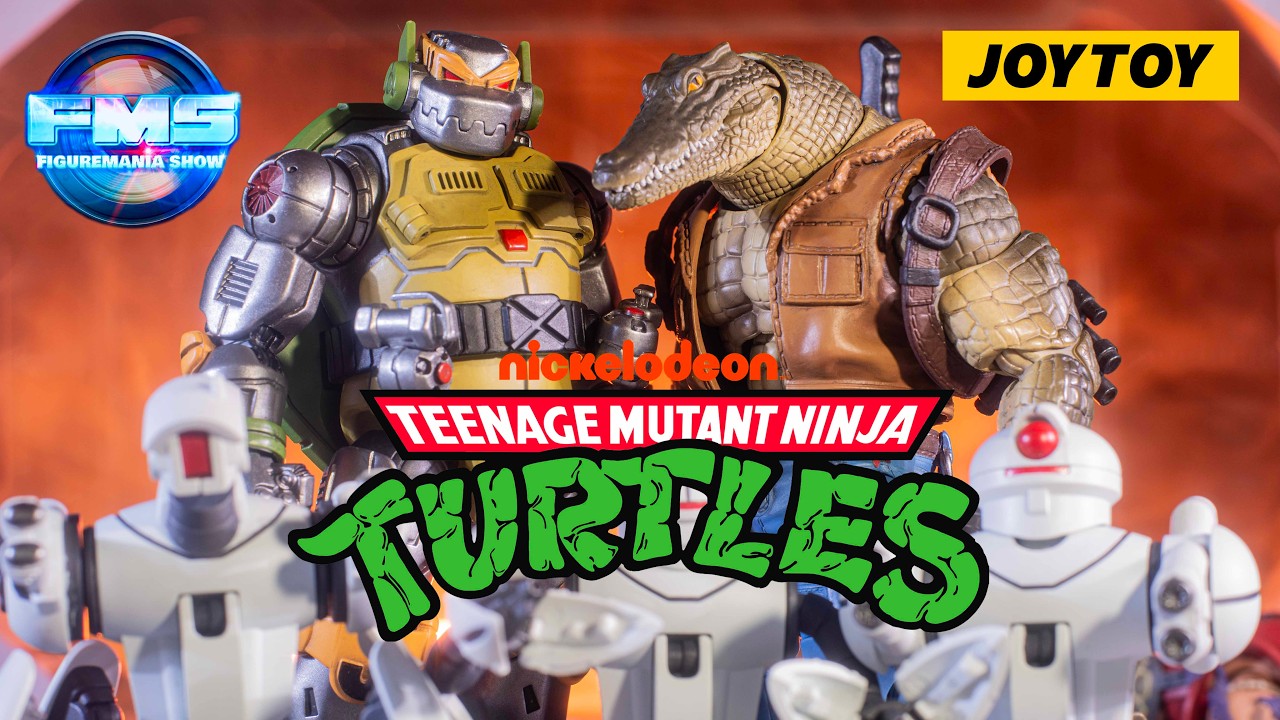 Обзор фигурок TMNT Metalhead, Leatherhead и Roadkill Rodney от JOYTOY 