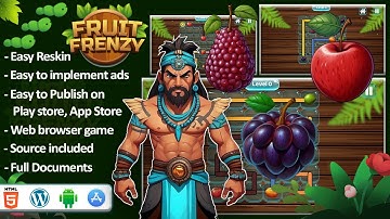 Fruit Frenzy Games Video - HTML5 Construct3 Game