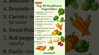 "Top 10 Healthiest Vegetables You Should Eat Every Day!"