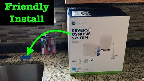 How to install GE Reverse Osmosis system (PART 1)