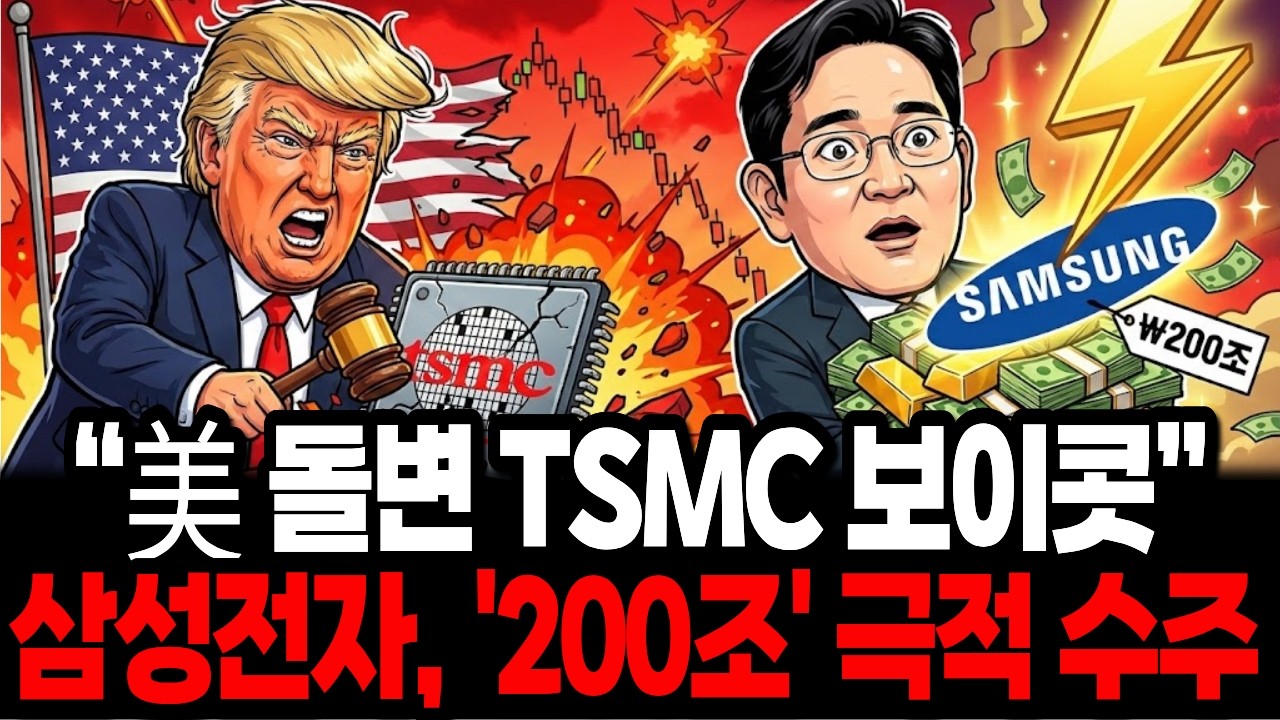 돌변한 ‘미국’ TSMC 보이콧 ‘날벼락’ “삼성, ‘200조’ 극적 수주”