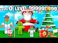 I BUILT A LEVEL 999,999,999 ROBLOX CHRISTMAS TYCOON