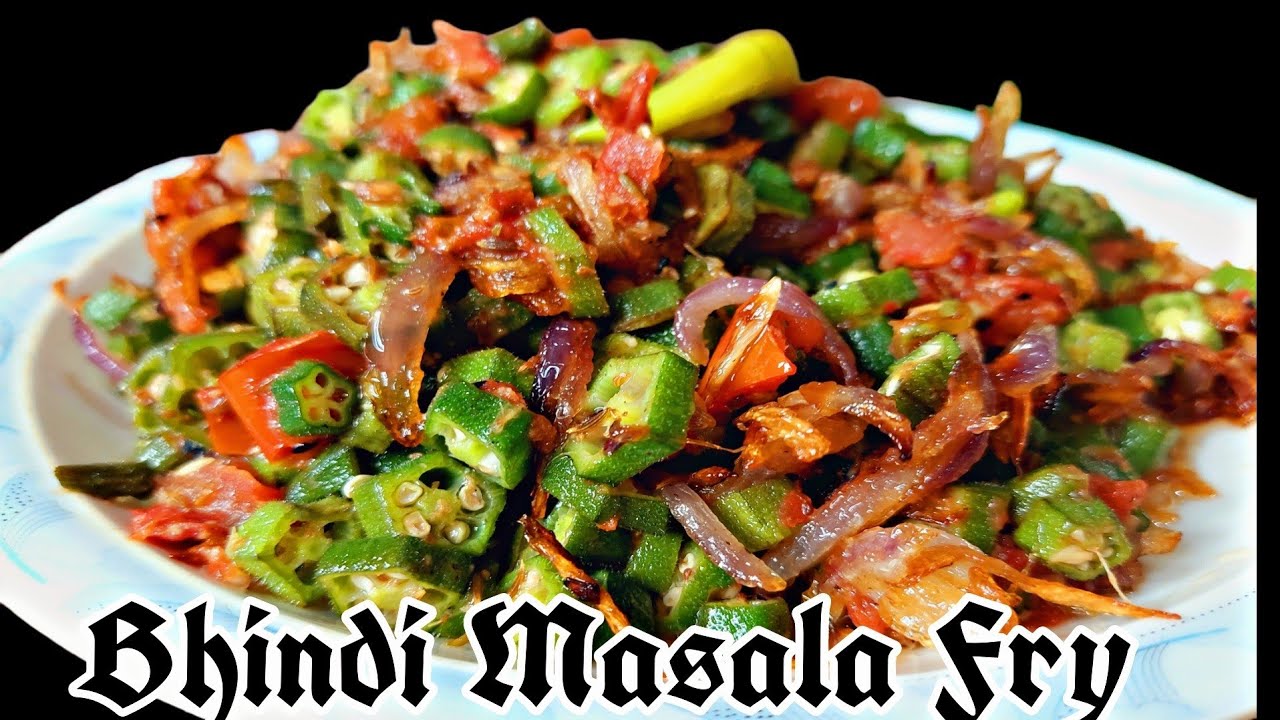 Crispy Bhindi Masala Recipe Bhindi piaz Fry Roohi Diaries YouTube