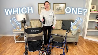 Upright Walker versus Rollator Walker | OasisSpace Upright Walker Review