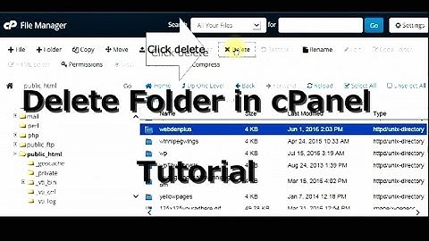 How to Delete a File in a cPanel