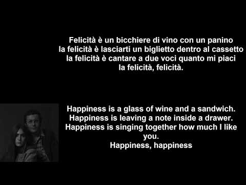 Felicità With English And Italian Lyrics