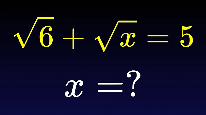 Hungary | A Nice Square Root Algebra Problem | Maths Olympiad