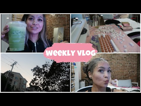 chatty weekly vlog ☁️ | productive weekend vlog, new hair, keyboard mods