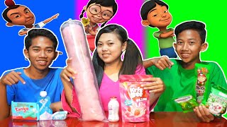 PILIH KARAKTER UPIN DAN IPIN SESUAI MAKANAN 1 WARNA PART 2! | CHALLENGE | Mikael TubeHD