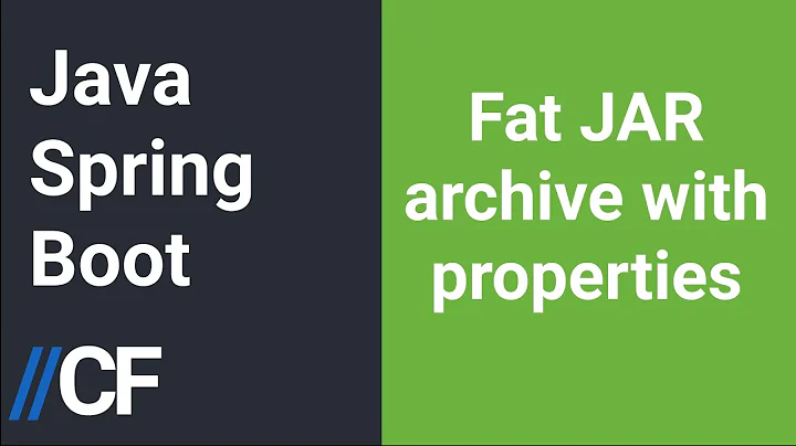 Java Spring Boot - Maven - Create Fat Jar -  Copying Resources - Zip Archive with Properties