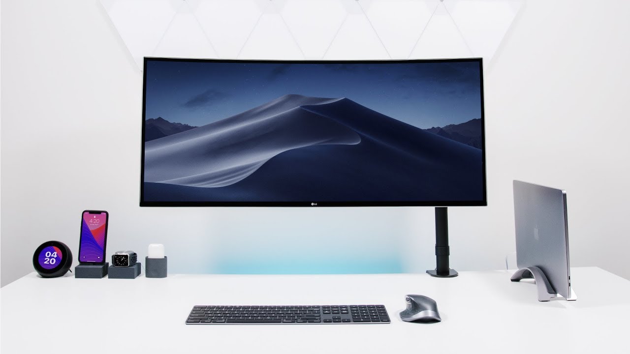 Apple Desk Setup Tour 2018 Going Ultrawide Youtube