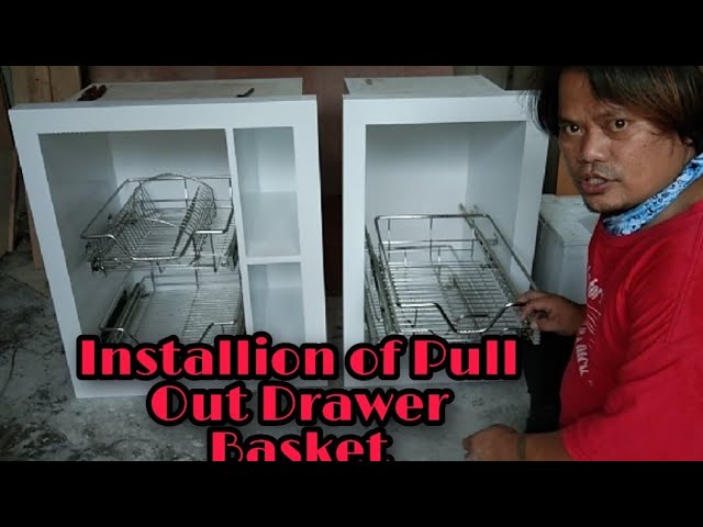 DIY Pull-Out Basket For The Kitchen – Mounted In Minutes!