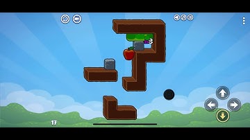 Apple Worm: Logic Puzzle. Level 17. Walkthrough.