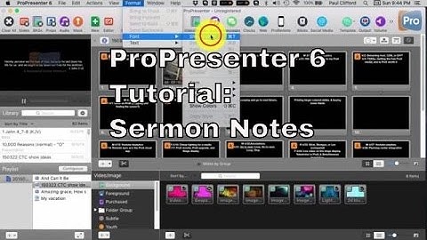 ProPresenter 6 Tutorial: Sermon Notes