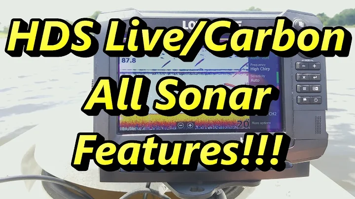 How to Use a Lowrance HDS - Sonar Features Explain...
