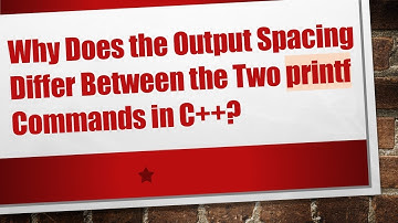 Why Does the Output Spacing Differ Between the Two printf Commands in C++?