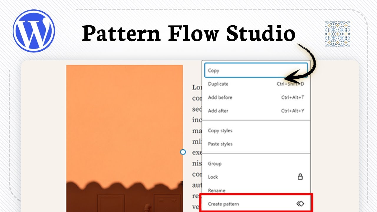 Как создать узор в WordPress (Style Craft)