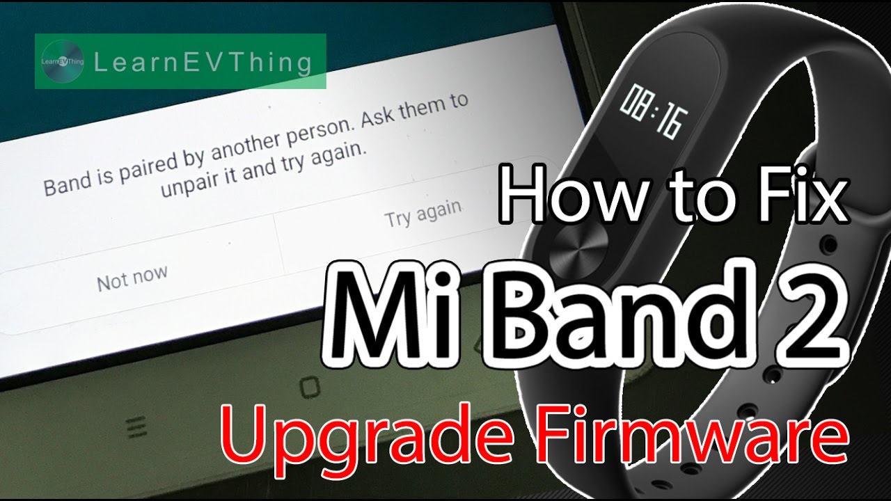 How to - Fix pairing problem in Mi Band 2 | Band is paired by other