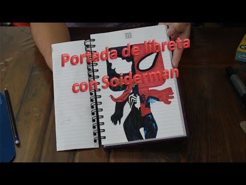 Portada spiderman y venom para libreta o cuaderno - thptnganamst.edu.vn