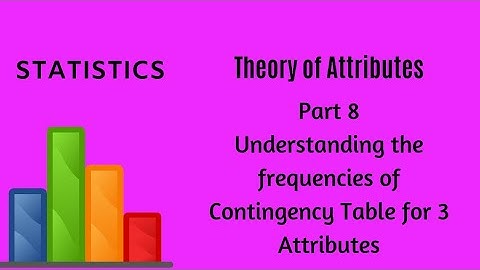 Theory of Attributes - Part 8 - Statistics
