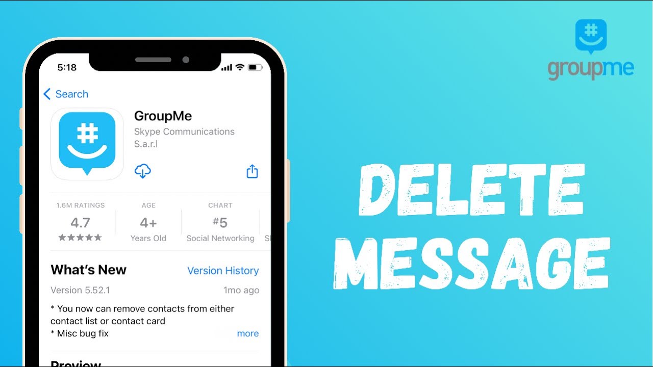 How to Delete Messages on GroupMe App - YouTube