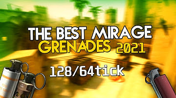 The Best SMOKES for Mirage 2021! (128/64 Tickrate)