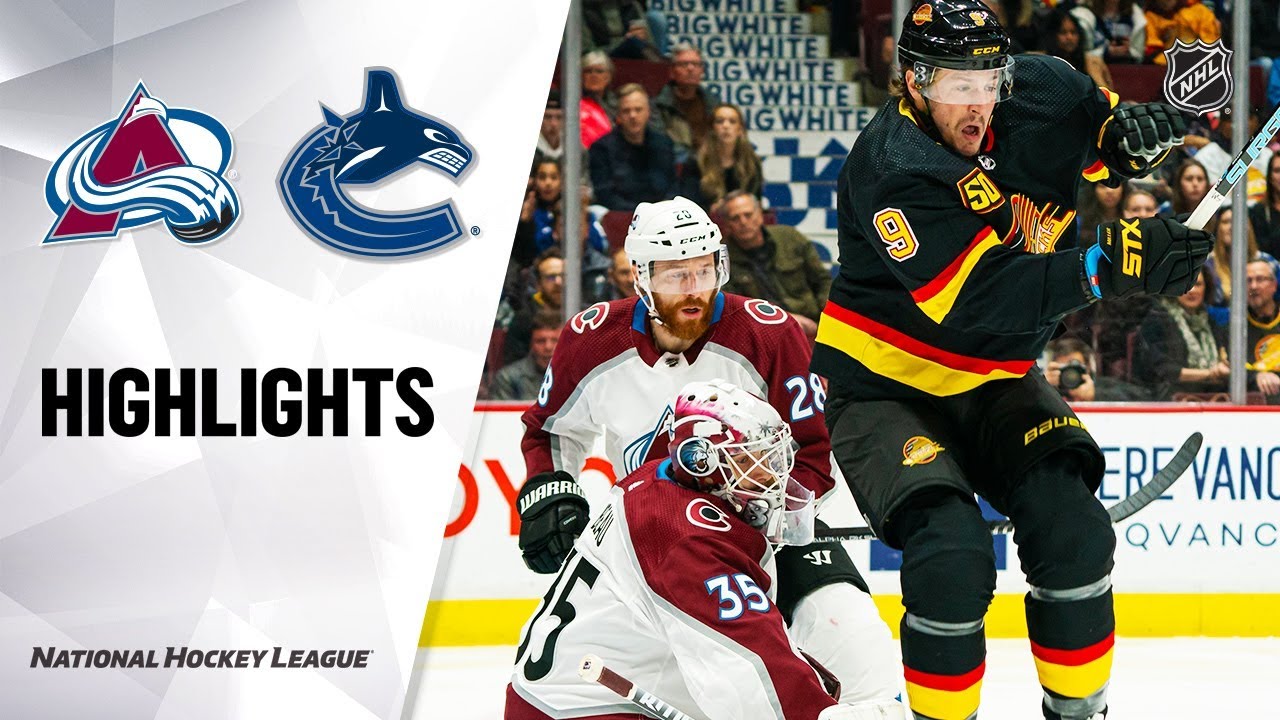 NHL Highlights | Avalanche @ Canucks 11 
