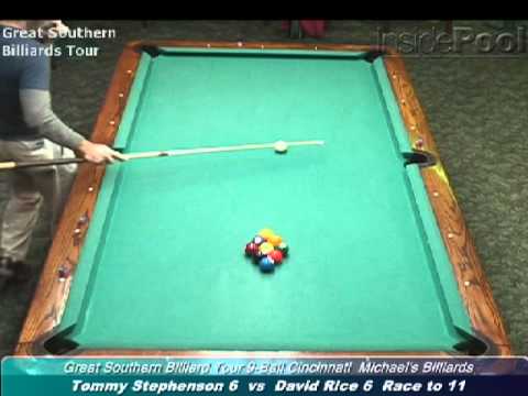 David Rice vs Tommy Stevenson at the Great Southern Billiard Tour