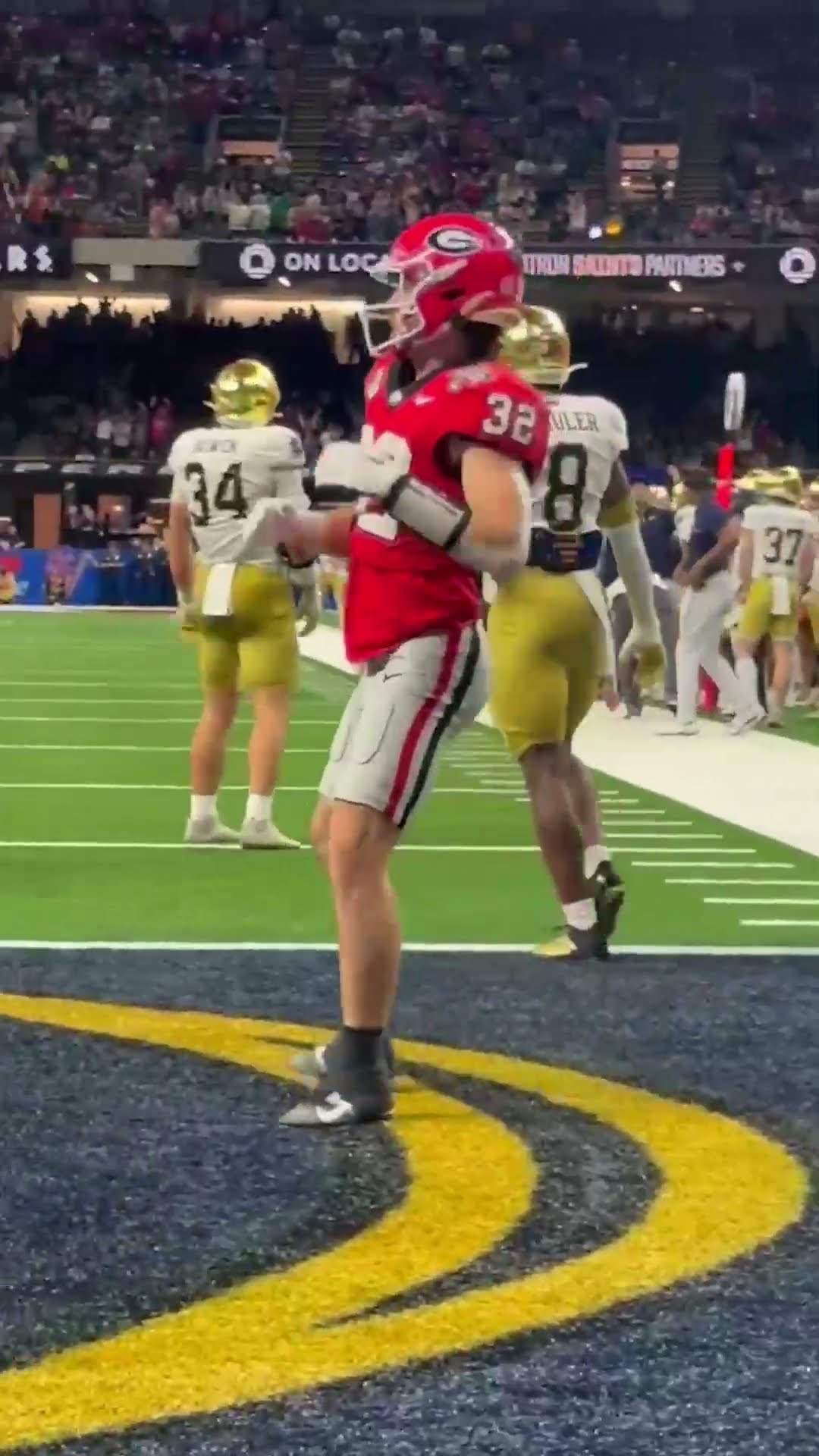 All-Access from Notre Dame’s Sugar Bowl win vs. Georgia ? (? @allstate)