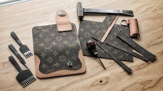 Upcycle Project] Louis Vuitton MagSafe Card Wallet: Making Process 