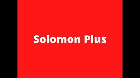 Solomon Plus