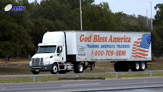 White Freightliner Cascadia Truck Driving Institute | Truckspotting 60224