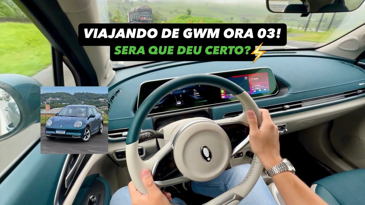 Viagem de GWM ORA 03 | 600 km de carro elétrico! | Curiosidade Automotiva