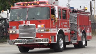 LAFD Engine 48 Responding