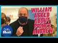 Awkward moment prince william ignores question about prince andrew